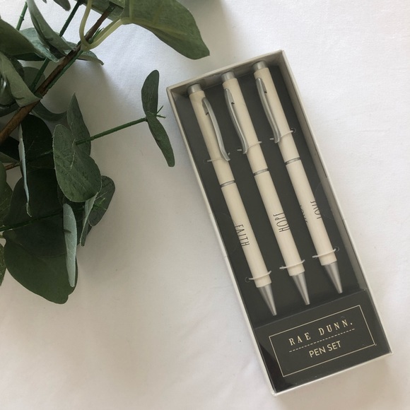 NWT Rae Dunn “Faith” “Hope” “Love” Pen Set - Picture 2 of 4
